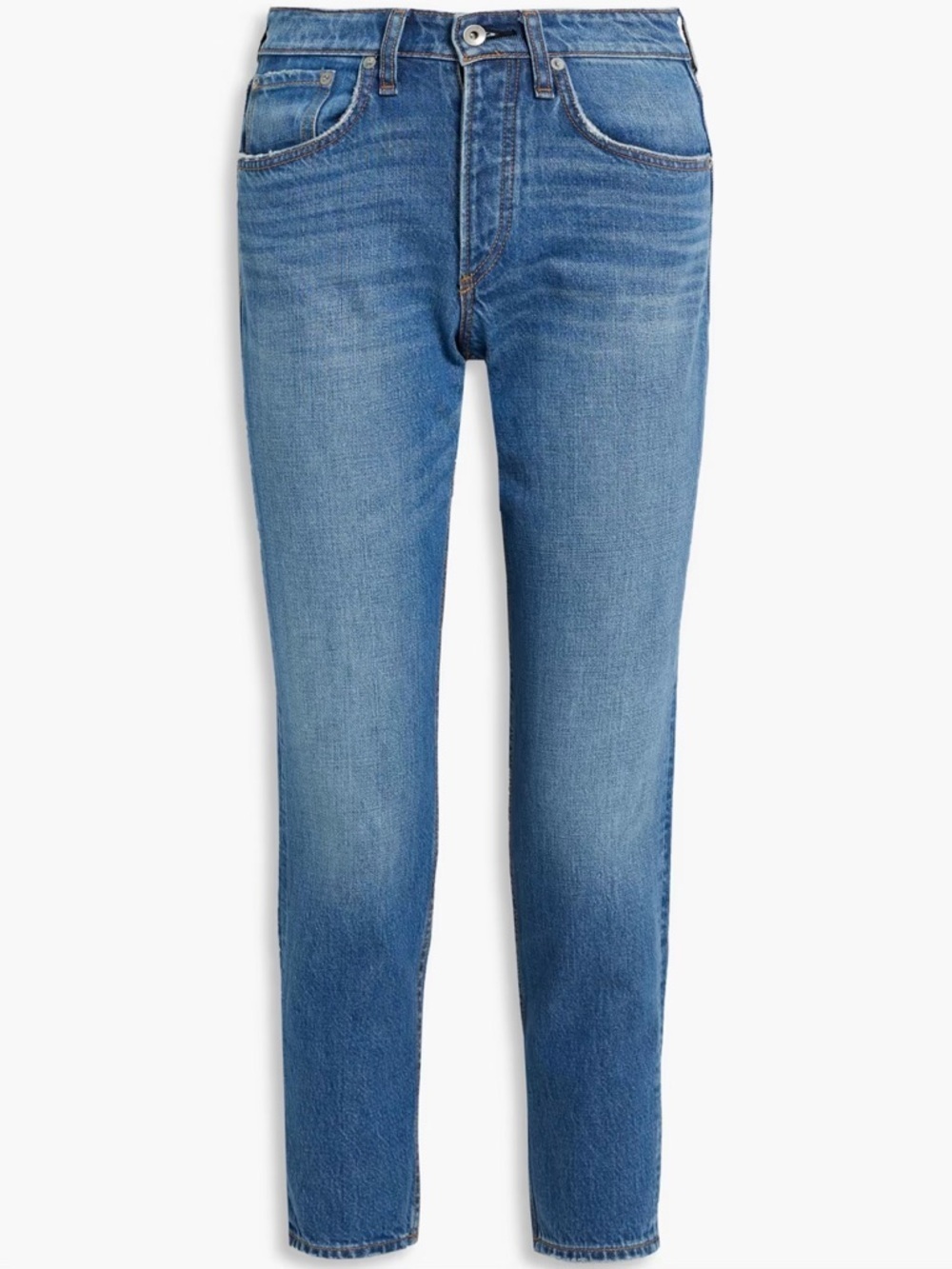 NWT Rag & Bone ‘Rosa’ Mid-Rise Boyfriend Jeans in “Clean Mick” Wash Size 23